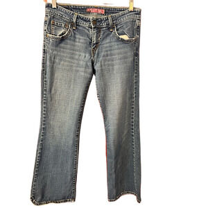 Vintage Levi's Blue Flare & Wide Leg Jeans 524 Too Super Low Size 11M